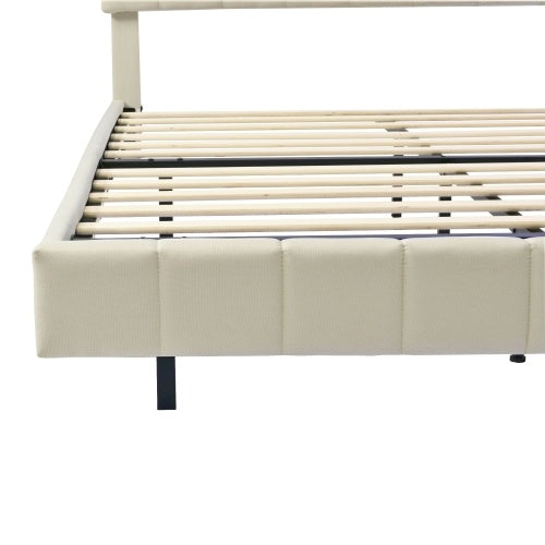 bed with hidden frame